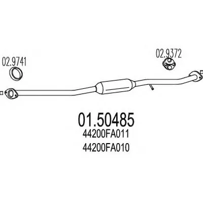 Средний глушитель выхлопных газов MTS купить