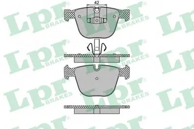 Комплект тормозных колодок, дисковый тормоз LPR купить