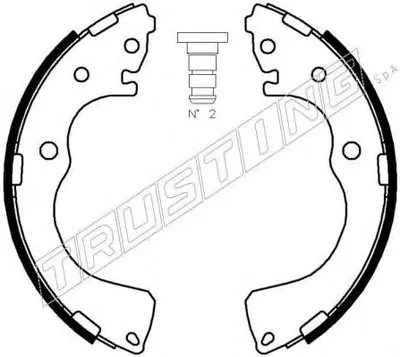 Комплект тормозных колодок TRUSTING купить