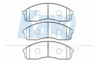 Комплект тормозных колодок, дисковый тормоз MK KASHIYAMA KAVO PARTS купить