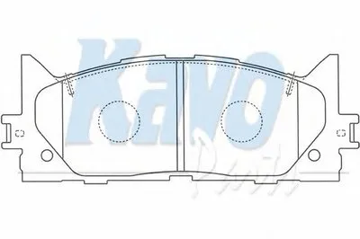 Комплект тормозных колодок, дисковый тормоз MK KASHIYAMA KAVO PARTS купить