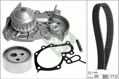 Водяной насос + комплект зубчатого ремня INA купить