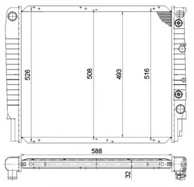 Радиатор, охлаждение двигателя EASY FIT NRF купить