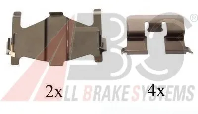 Комплектующие, колодки дискового тормоза A.B.S. купить