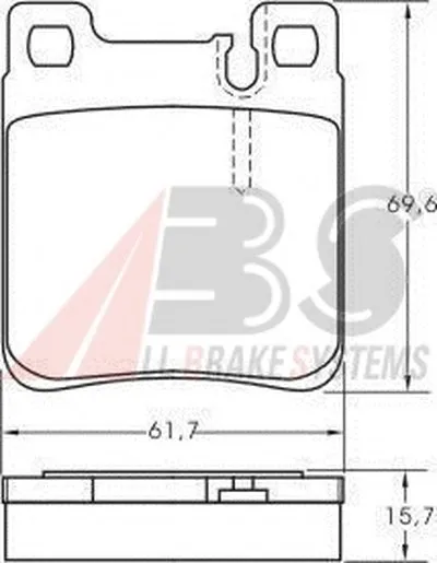 Комплект тормозных колодок, дисковый тормоз A.B.S. купить