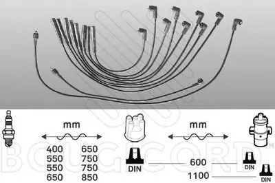 Комплект проводов зажигания BOUGICORD купить