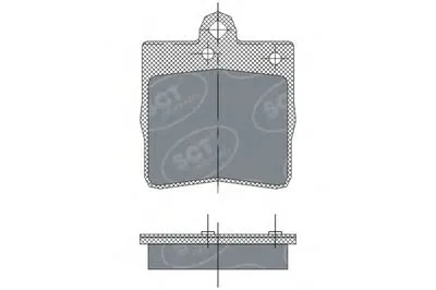 Комплект тормозных колодок, дисковый тормоз SCT Germany купить