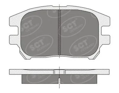 Комплект тормозных колодок, дисковый тормоз SCT Germany купить