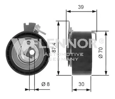 Натяжной ролик, ремень ГРМ FLENNOR купить