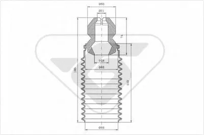 Пылезащитный комплект, амортизатор HUTCHINSON купить
