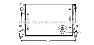 Радиатор, охлаждение двигателя AVA QUALITY COOLING купить