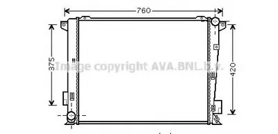 Радиатор, охлаждение двигателя AVA QUALITY COOLING купить