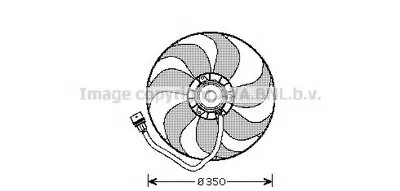 Вентилятор, охлаждение двигателя AVA QUALITY COOLING купить
