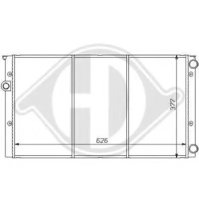Радиатор, охлаждение двигателя DIEDERICHS купить