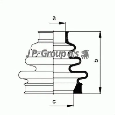 Комплект пылника, приводной вал QH JP GROUP купить