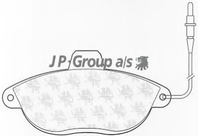 Комплект тормозных колодок, дисковый тормоз QH JP GROUP купить