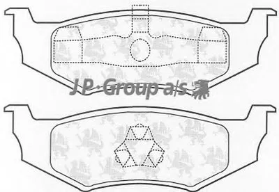 Комплект тормозных колодок, дисковый тормоз QH JP GROUP купить