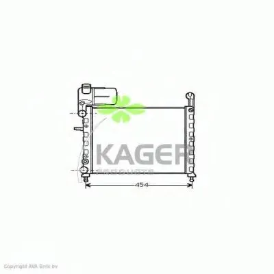Радиатор, охлаждение двигателя KAGER купить