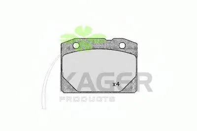 Комплект тормозных колодок, дисковый тормоз KAGER купить