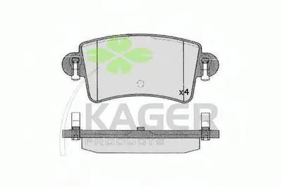 Комплект тормозных колодок, дисковый тормоз KAGER купить