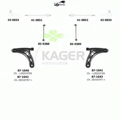 Подвеска колеса KAGER купить