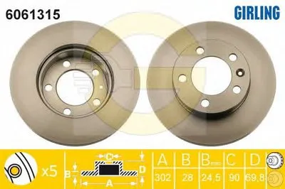 Тормозной диск GIRLING купить