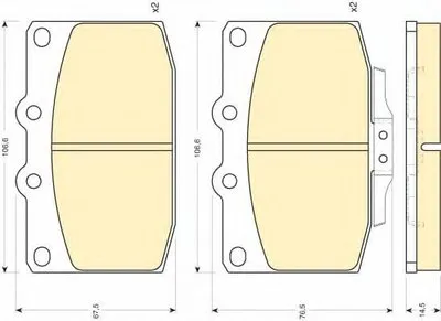 Комплект тормозных колодок, дисковый тормоз GIRLING купить