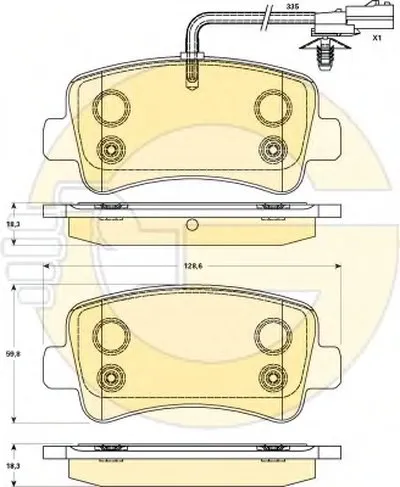 Комплект тормозных колодок, дисковый тормоз GIRLING купить