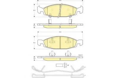 Комплект тормозных колодок, дисковый тормоз GIRLING купить