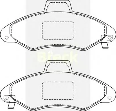Комплект тормозных колодок, дисковый тормоз BRECK купить