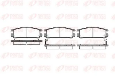 Комплект тормозных колодок, дисковый тормоз KAWE купить