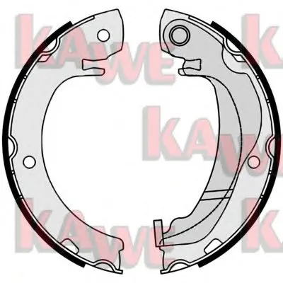 Комплект тормозных колодок, стояночная тормозная система KAWE купить