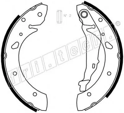 Комплект тормозных колодок fri.tech. купить
