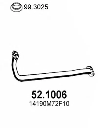 Труба выхлопного газа ASSO купить