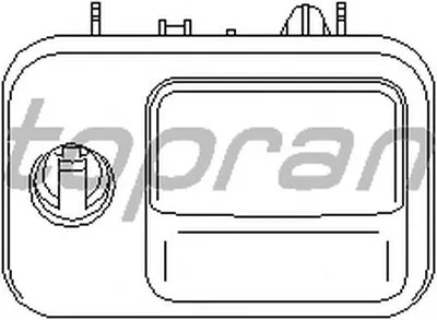Замок вещевого ящика TOPRAN купить