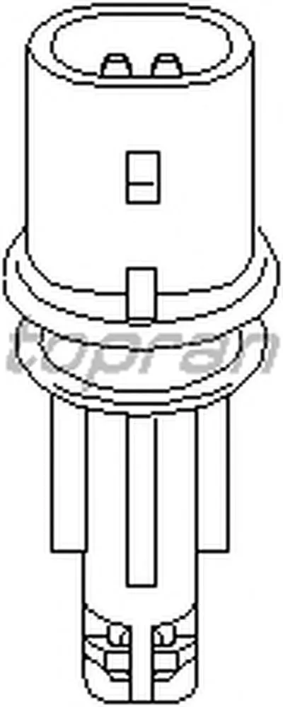 Датчик, температура впускаемого воздуха TOPRAN купить