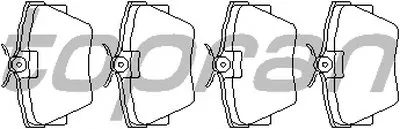 Комплект тормозных колодок, дисковый тормоз TOPRAN купить