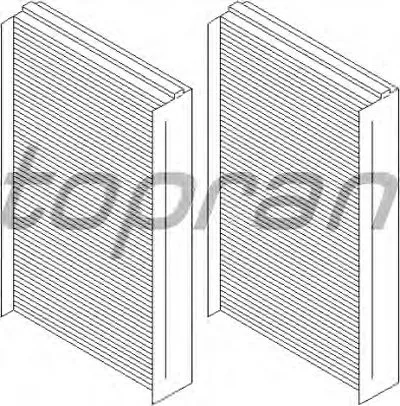 Фильтр, воздух во внутренном пространстве TOPRAN купить