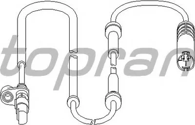 Датчик, частота вращения колеса TOPRAN купить
