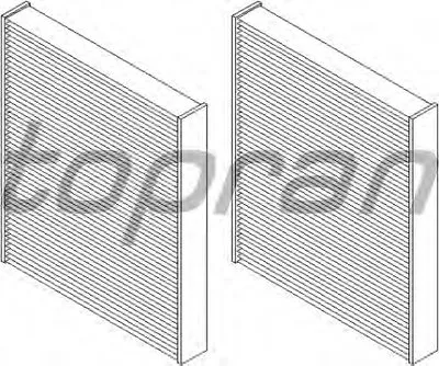 Фильтр, воздух во внутренном пространстве TOPRAN купить