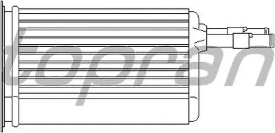 Теплообменник, отопление салона TOPRAN купить