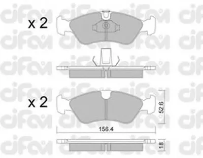 Комплект тормозных колодок, дисковый тормоз CIFAM купить