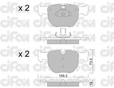Комплект тормозных колодок, дисковый тормоз CIFAM купить