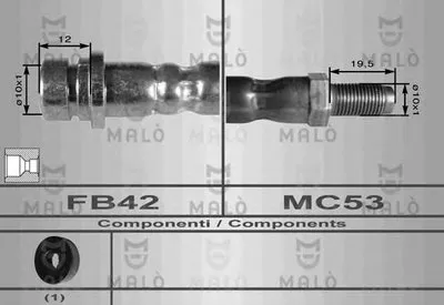 Тормозной шланг MALÒ купить
