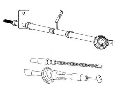 Трос, стояночная тормозная система CEF купить