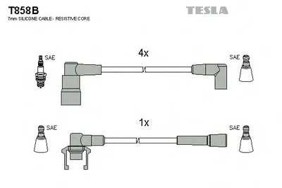 Комплект проводов зажигания TESLA купить