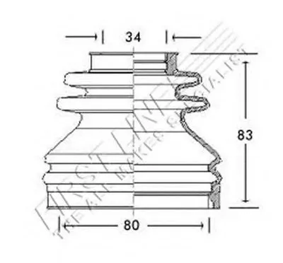 Пыльник, приводной вал FIRST LINE купить