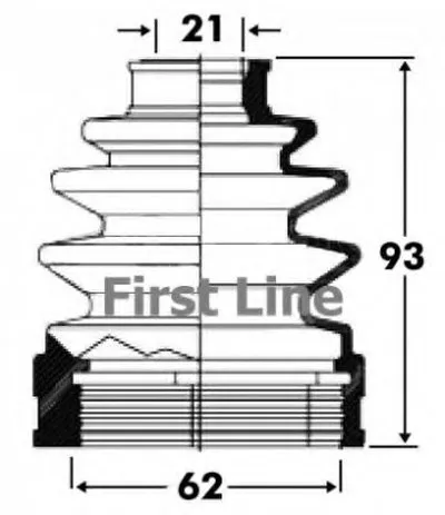 Пыльник, приводной вал FIRST LINE купить
