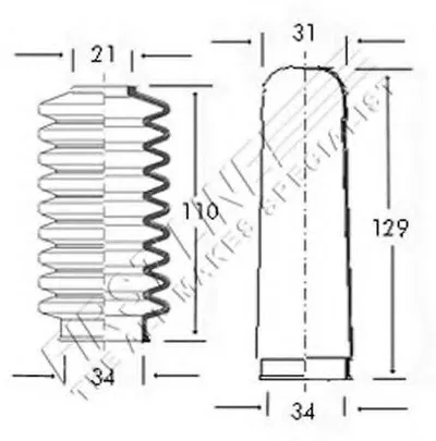 Пыльник, рулевое управление FIRST LINE купить