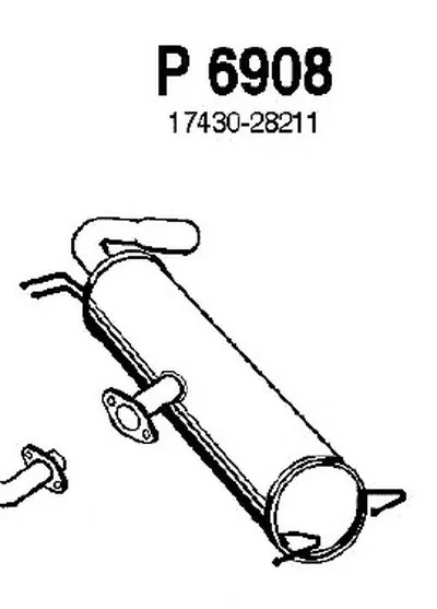 Глушитель выхлопных газов конечный FENNO купить
